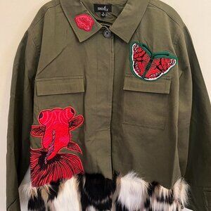 Mod X Women's Khaki and Green Jacket